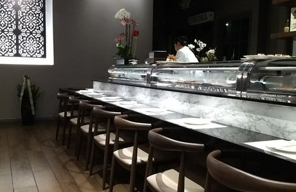 AMKO M5680 Walnut Commercial Grade Restaurant Chair