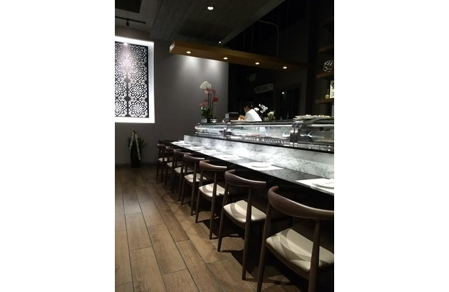 AMKO M5680 Walnut Commercial Grade Restaurant Chair