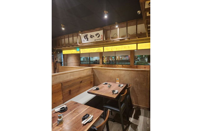 AMKO T20P Plank Black Walnut Live Edge Restaurant Table Top