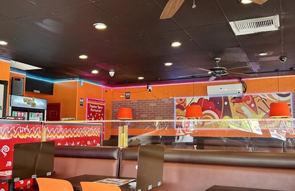 AMKO P633 Orange Commercial Grade Restaurant Durable Plastic Chair